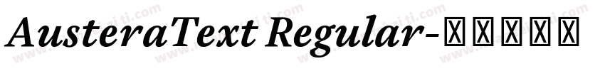 AusteraText Regular字体转换